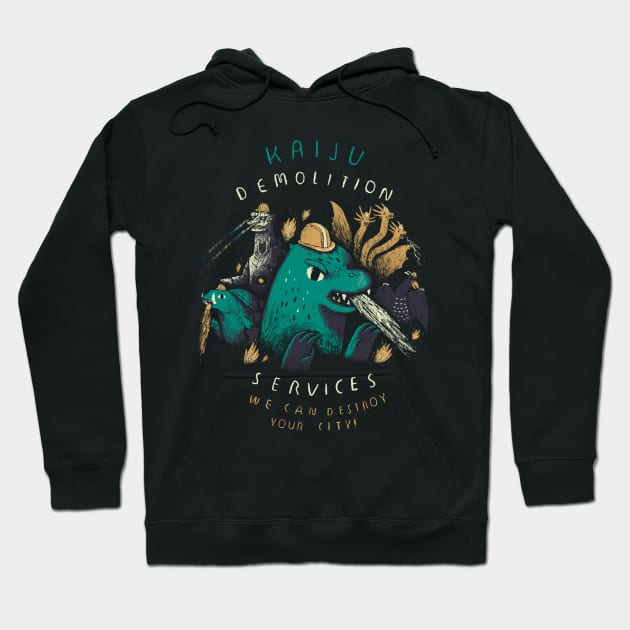 kaiju demolition services Hoodie by Louisros